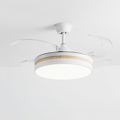 Modern Metal Ceiling Fan Light Led Semi Flush Ceiling Lights for Bedroom