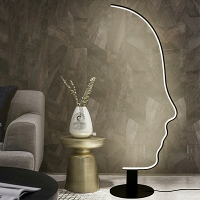 Standing Lamp Ins Style Bedroom Room Lamp Personality Side Face Line Floor Lamp