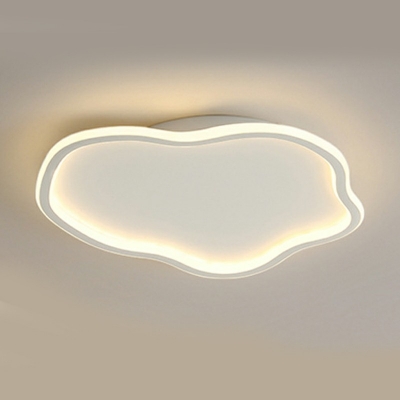 1 Light Contemporary Ceiling Light Cloud Acrylic Ceiling Fixture for Bedroom
