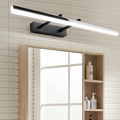 Adjustable Light Modern Bathroom Vanity Light with Swivel Lamp Head Acrylic Wall Sconce