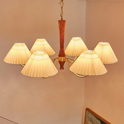 American Style Chandelier Glass Wrought Iron Pendant Light