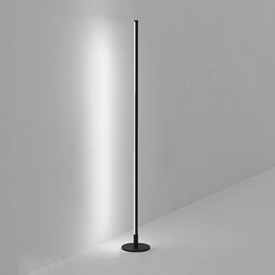 Contemporary Linear Floor Lamp 1 Light Metal Floor Lamp for Bedroom