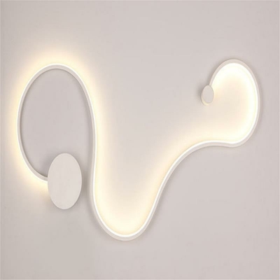 Linear Shape Contemporary Sconce Light LED Wall Lighting Fixture for Bedroom