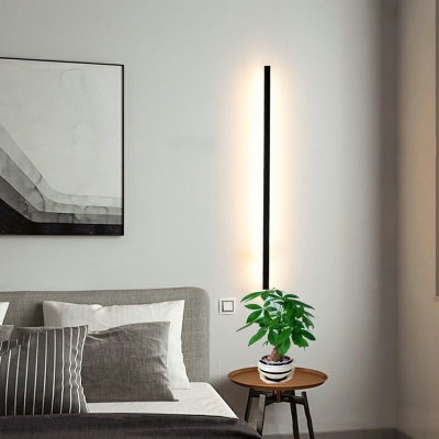 Minimalist Style Line Wall Sconces Wrought Iron Wall  Lamp for Living Room and Bedroom