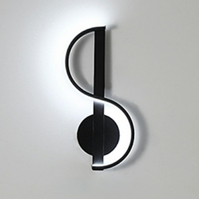 Modern Style Curve Wall Lighting Ideas Metal 1-Light Wall Sconces in Black