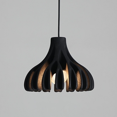 Nordic Postmodern Style Simple Single Chandelier Macaron Resin Material Pendant Light