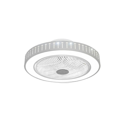 Semi Flush Fan Light Modern Style Acrylic Semi Flush Light for Living Room