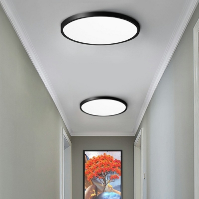 1 Light Contemporary Ceiling Light Acrylic Round Ceiling Fixture for Bedroom