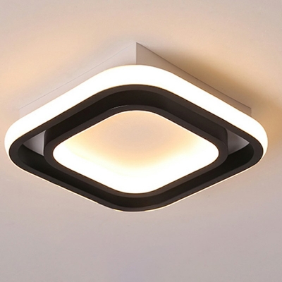 2 Light Flush Light Geometric Acrylic Flush Mount for Cloakroom