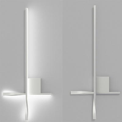 2-Light Sconce Lights Contemporary Style Linear Shape Metal Wall Mount Light