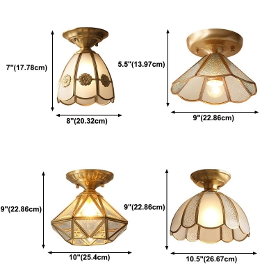 All Copper Flush Mount Lighting Fixtures Modern Minimalist Bedroom Flushmount Lighting