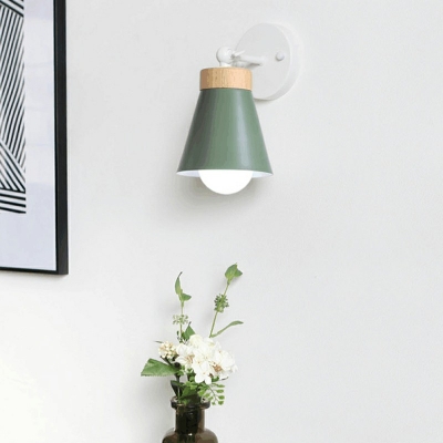 Flare Wall Lighting Ideas Modern Style Metal 1-Light Wall Sconce Lighting in White