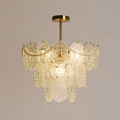 Hanging Lights Contemporary Style Glass Hanging Ceiling Light for Living Room