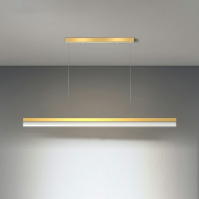 Linear Shape Island Light with Acrylic Shade Pendant Lighting Fixture