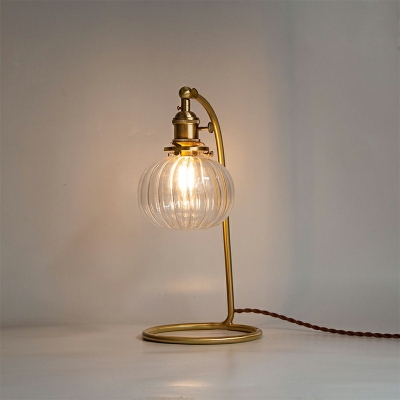 Modern Glass Table Lamp Single Light for Living Room and Bedroom