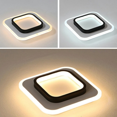Modern Style Flush Light Acrylic Geometric Flush Mount for Aisle