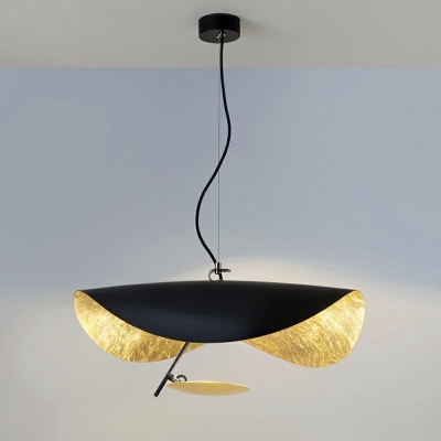 Inner Twisted Pendant Lamp Postmodern 1 Head Metal Hanging Ceiling Light