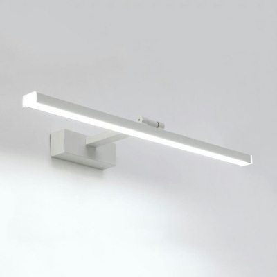 Contemporary Style White Bath Light with Aluminum Shade Vanity Lighting for Bathroom