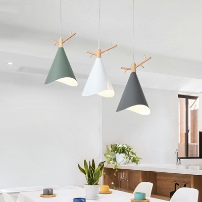 LED Contemporary Ceiling Light Simple Nordic Macaron Pendant Light Fixture for Living Room