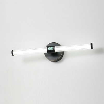 LED Minimalist Strip Wall Light Simple Wrought Iron Wall Lamp for Bathroom