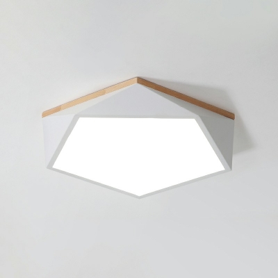 Modern Geometric Led Ceiling Light Fixture Living Room Flush Mount Light