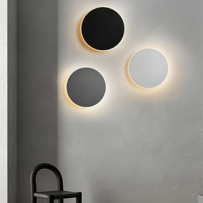 Round-Shape Sconce Light Fixture LED Wall Mounted Light Fixture for Bedroom