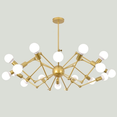 Spider Shape Ceiling Lighting Industrial Style Chandelier Light Fixture for Store