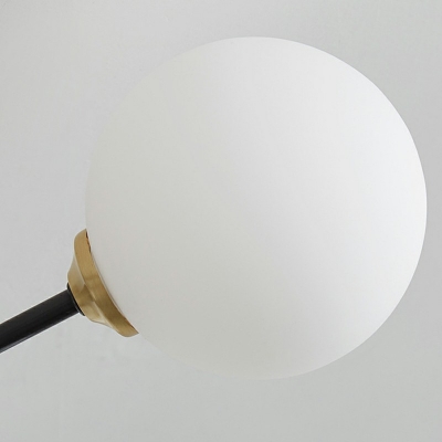 Sputnik Semi Flush Mount with Sphere Glass Shade Modern Semi Flush Ceiling Light