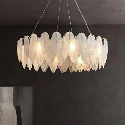 Traditional Hanging Chandelier American Style Multi Pendant Light for Living Room