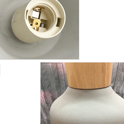 1 Light Carillon Down Lighting Modern Style Stone Pendant Light in White