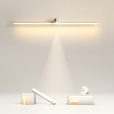 1 Light Contemporary Vanity Lamp Metal Linear Vanity Lighting for Bathroom Room