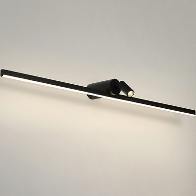 1 Light Contemporary Vanity Lamp Metal Linear Vanity Lighting for Bathroom Room