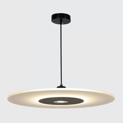 1-Light Pendant Lighting Contemporary Style Geometric Shape Metal Hanging Light