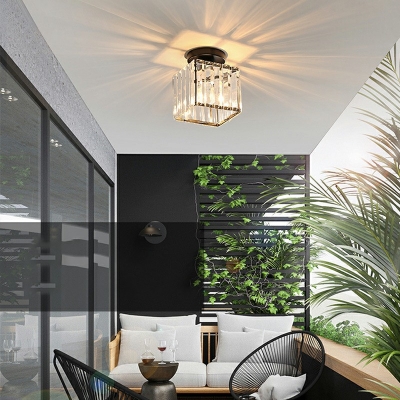 LED Contemporary Ceiling Light Simple Glass  Ceiling Light Fixture for Living Room