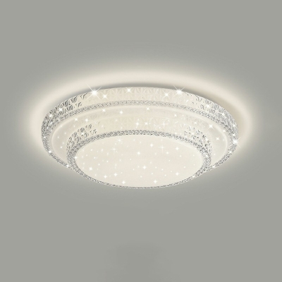 LED Contemporary Ceiling Light Simple Nordic Crystal Pendant Light Fixture for Living Room