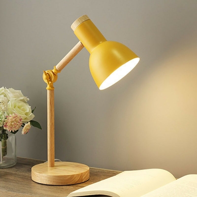 Macaron LED Metal And Metal Nightstand Lamp Office Learning Modern Table Lamp
