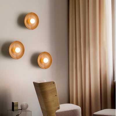 Wall Light Fixture Modern Style Wood Wall Lighting For Living Room