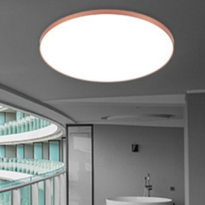 1 Light Contemporary Ceiling Light Round Acrylic Shade Ceiling Fixture