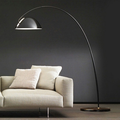 1-Light Floor Lights Contemporary Style Geometric Shape Metal Floor Standing Lamp
