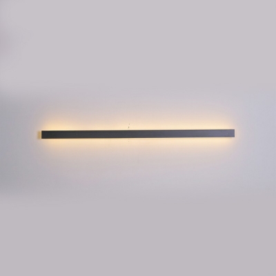 Black Linear Sconce Light Fixture LED 2
