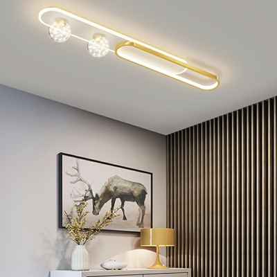 Contemporary Metal Flush Mount Ceiling Lights for Living Room