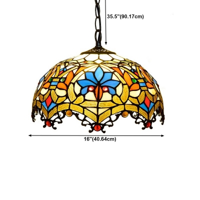 Contemporary Stained Glass Pendant Light Single Pendant Lights for Bedroom