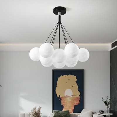 Globe Modern Chandelier Lighting Fixtures Minimalism Down Lighting for Living Room