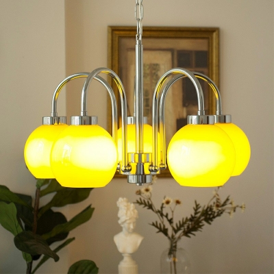 Hanging Light Kit Contemporary Style Glass Hanging Ceiling Light for Living Room