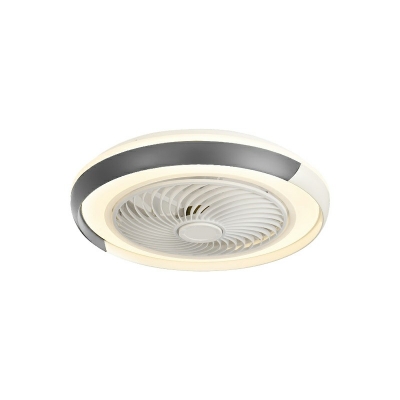 Led Flush Mount Modern Style Acrylic Flush Mount Fan Lamps for Living Room
