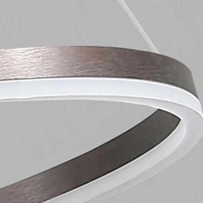 LED Minimalist Pendant Light Round Shape Chandelier for Living Room and Bedroom