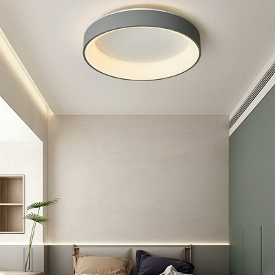 Modern Drum Ceiling Light Flush Mount Metal Ceiling Light for Living Room