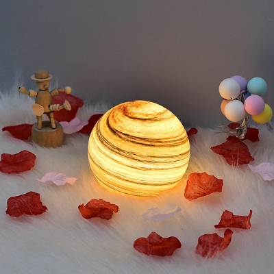 Modern Night Table Lamps Globe Glass Minimalism Table Light for Bedroom