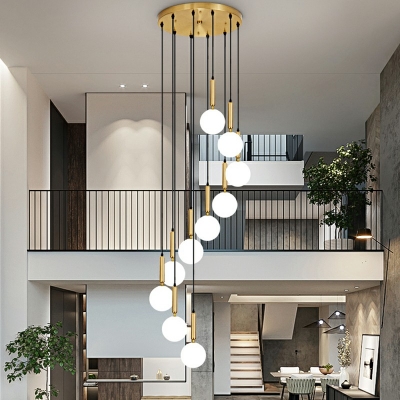Villa Staircase Duplex Hanging Ceiling Lights Modern Luxury Muti Hanging Light Fixtures