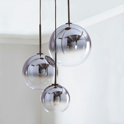 Bar Ball Single Head Three Glass Luxury Hanging Light Fixtures Hanging Ceiling Lights